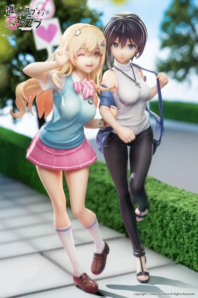 OshiRabu: Waifus Over Husbandos Statuen 2er-Pack 1/7 Ren Furutachi & Akuru Hayahoshi 23 cm Produktfoto