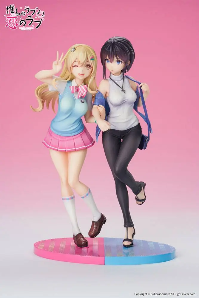 OshiRabu: Waifus Over Husbandos Statuen 2er-Pack 1/7 Ren Furutachi & Akuru Hayahoshi 23 cm Produktfoto