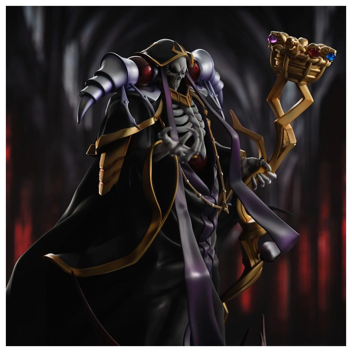 Overlord PVC Figur Ainz Ooal Gown 10th Anniversary so-bin Ver. 34 cm Produktfoto