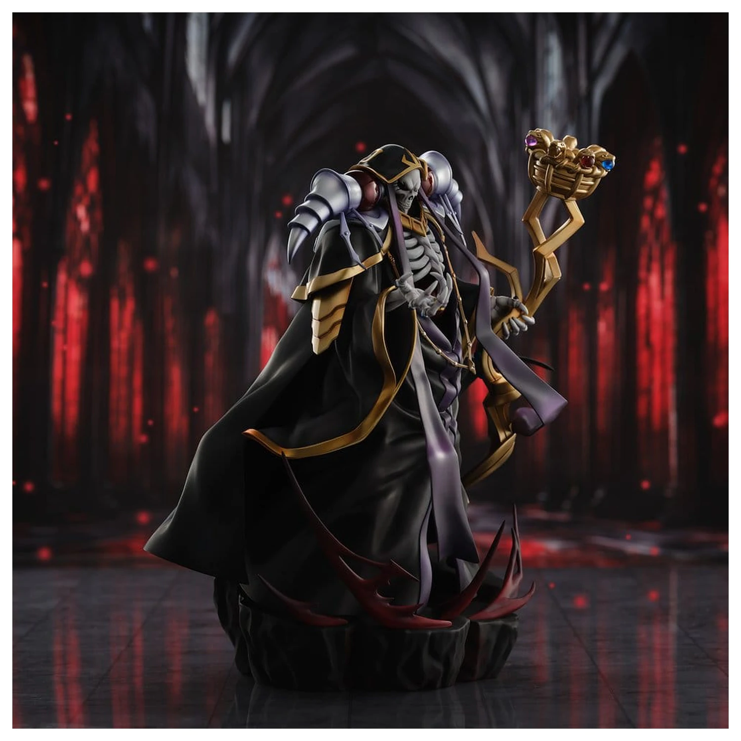 Overlord PVC Figur Ainz Ooal Gown 10th Anniversary so-bin Ver. 34 cm Produktfoto