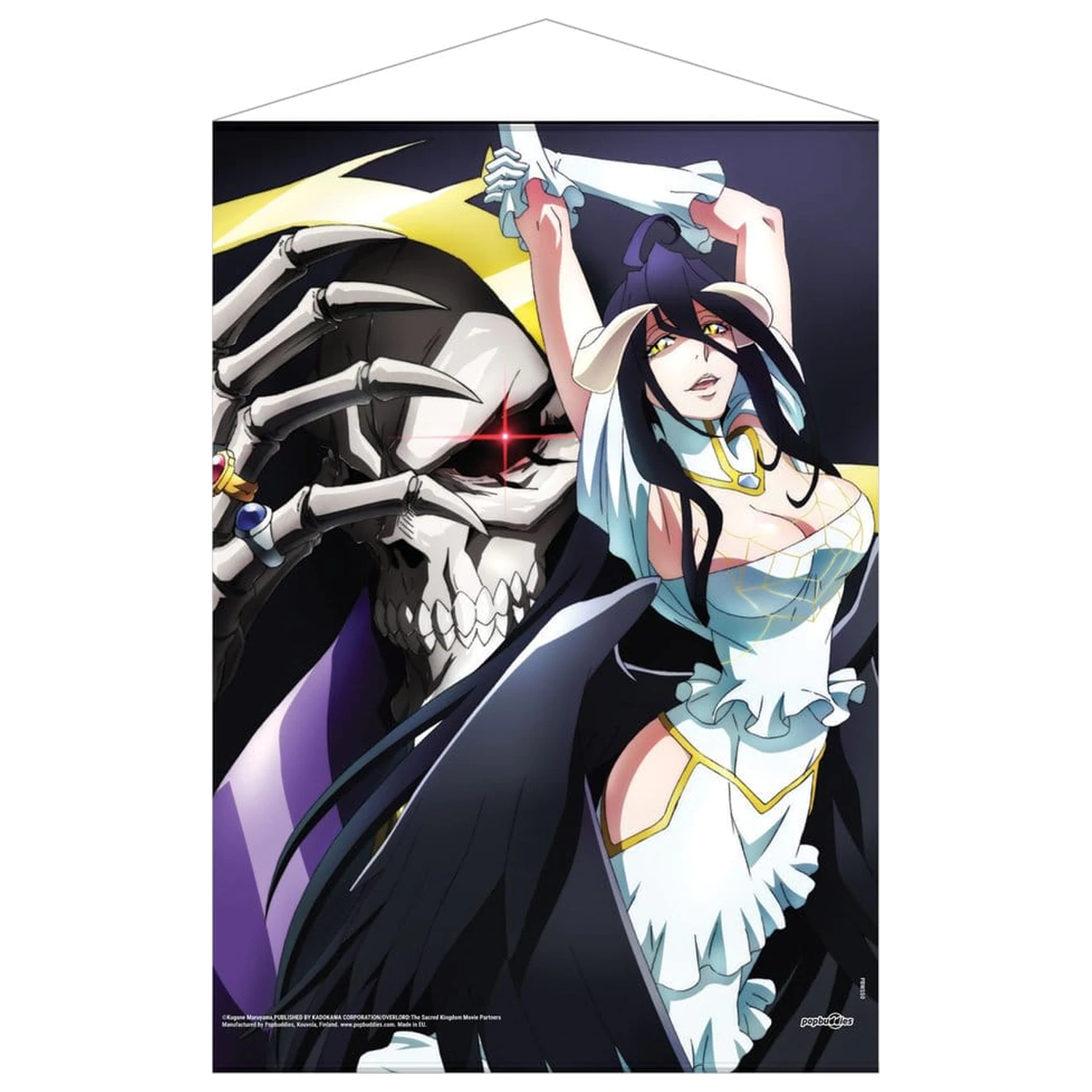 Overlord Wallscroll Ainz Ooal Gown & Albedo 50 x 70 Zentimeter Produktfoto