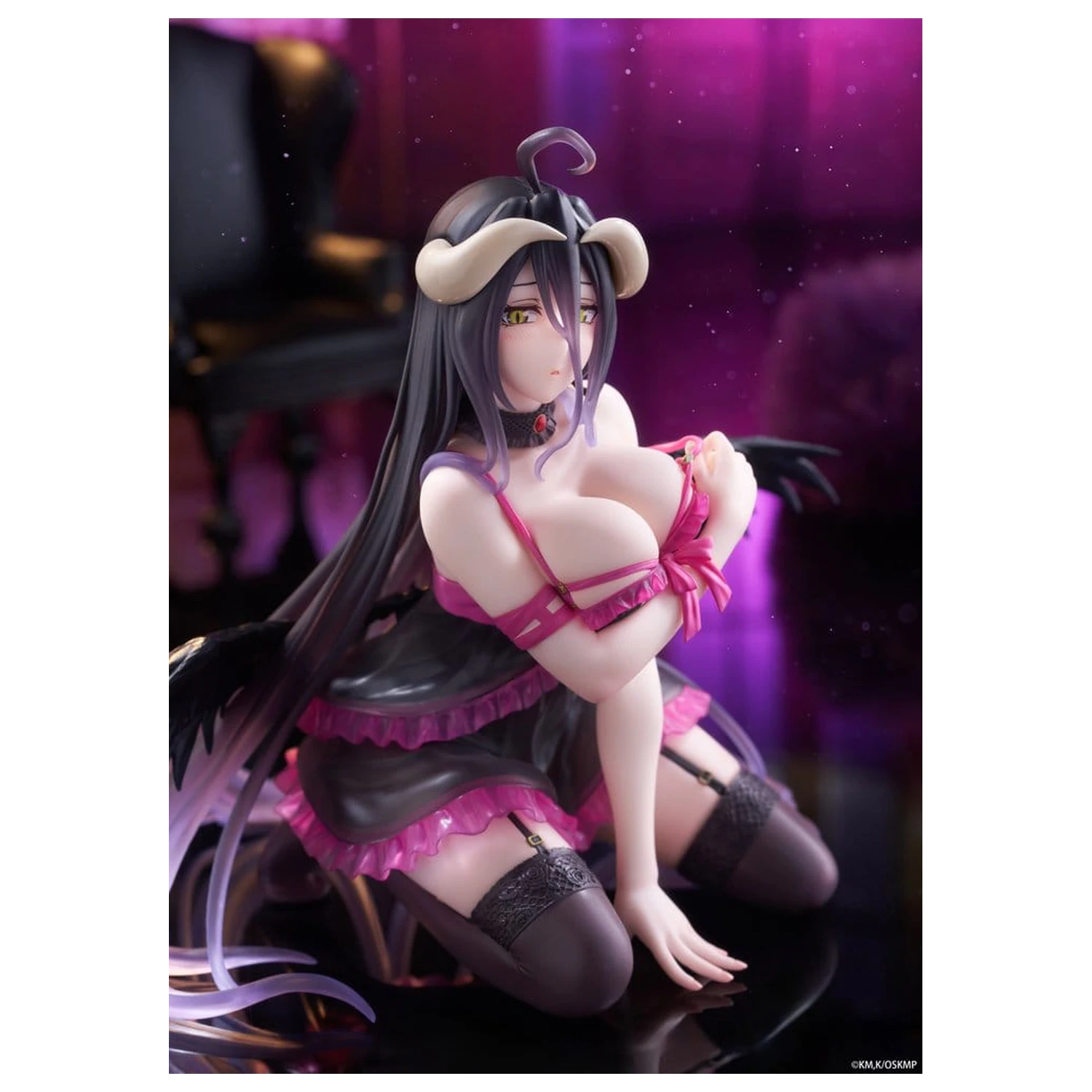Overlord Desktop Niedliche PVC Figur Albedo (Negligee ver.) 13 cm Produktfoto
