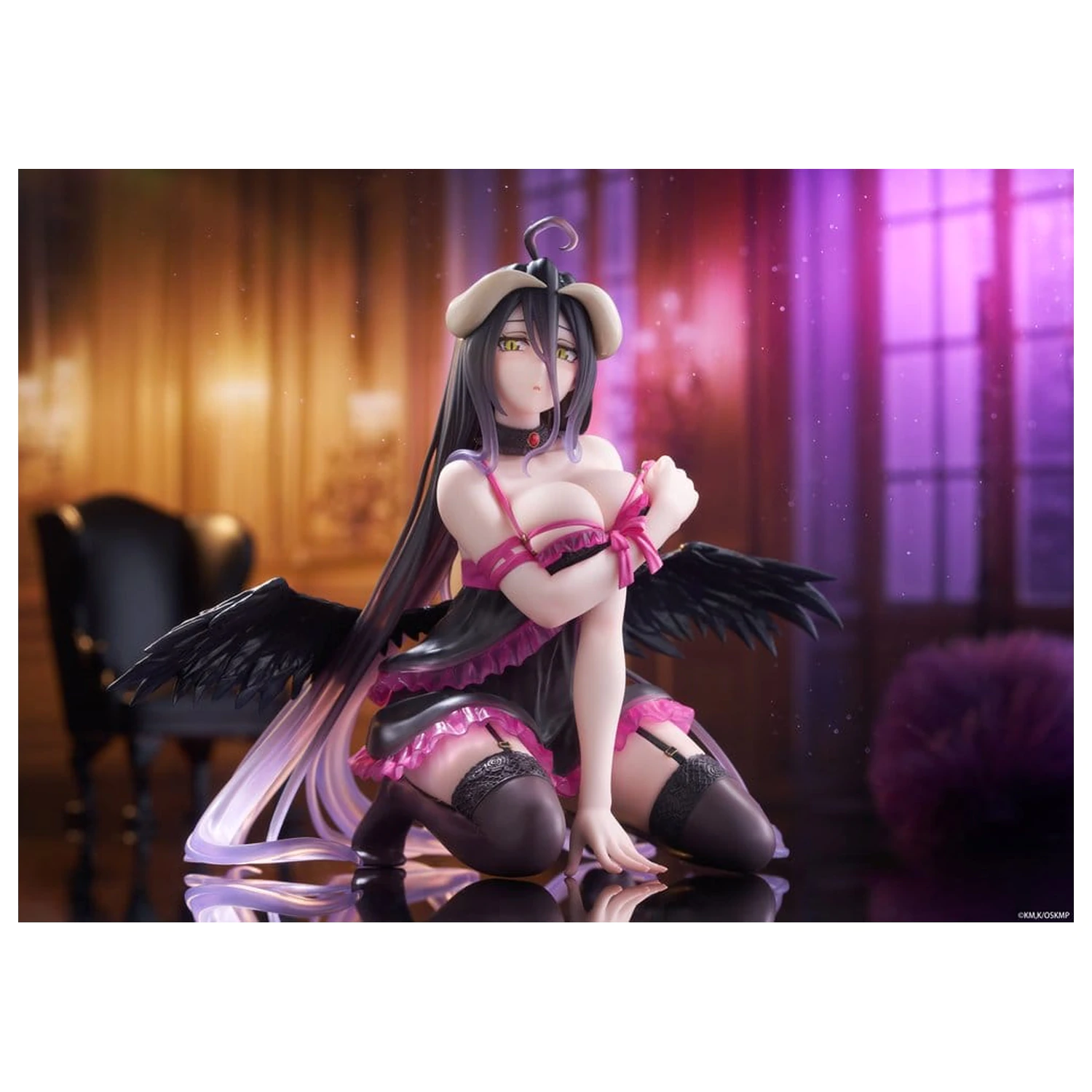 Overlord Desktop Niedliche PVC Figur Albedo (Negligee ver.) 13 cm Produktfoto