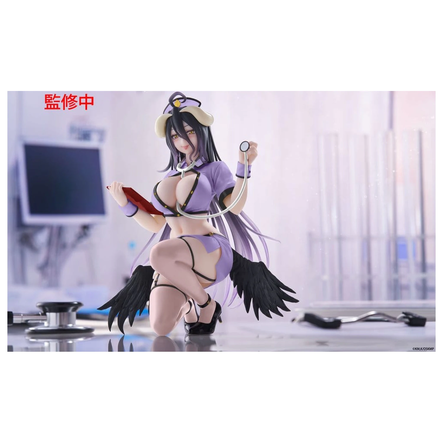 Overlord PVC Figur Schreibtisch Süß Albedo (Nurse Ver.) Renewal 13 cm Produktfoto