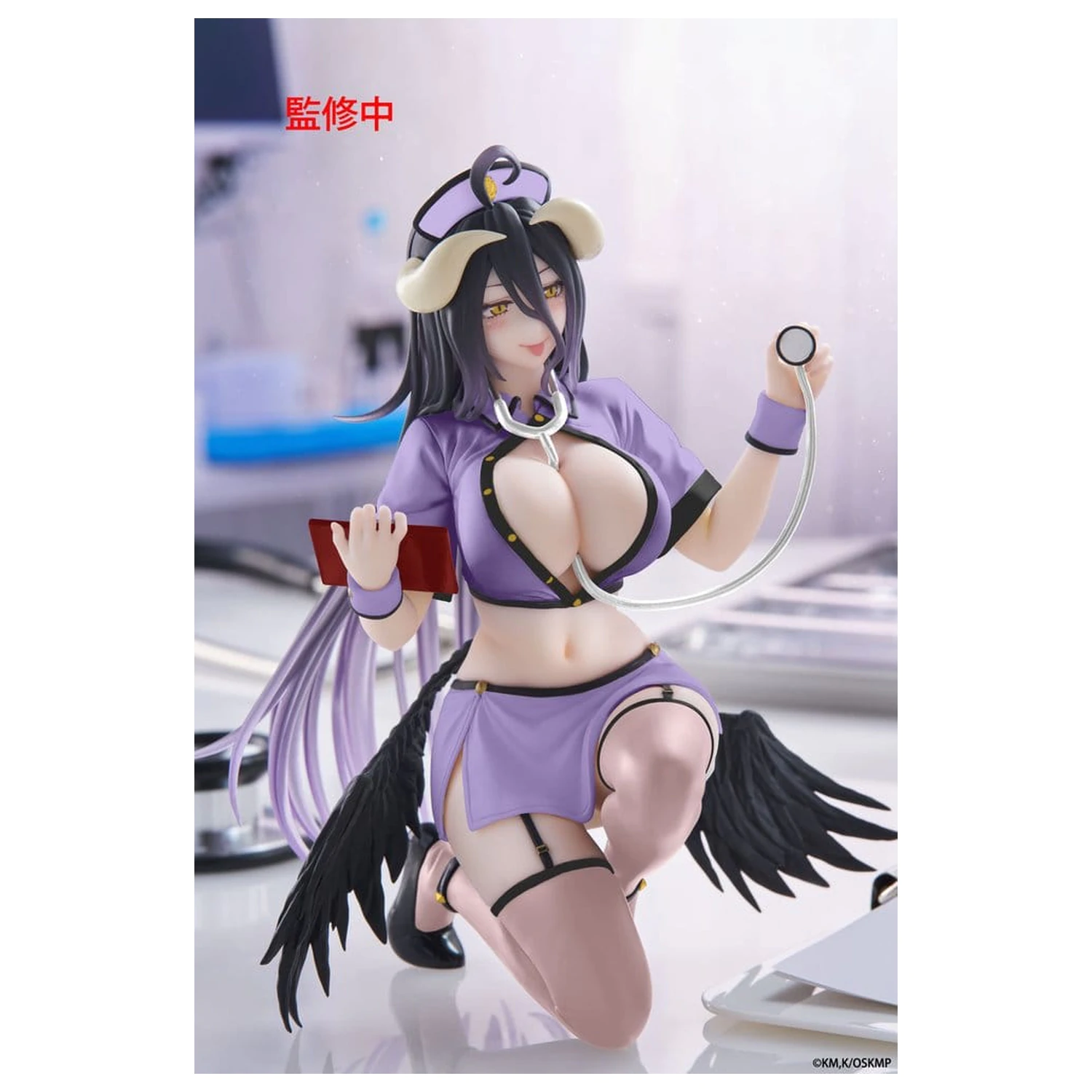 Overlord PVC Figur Schreibtisch Süß Albedo (Nurse Ver.) Renewal 13 cm Produktfoto