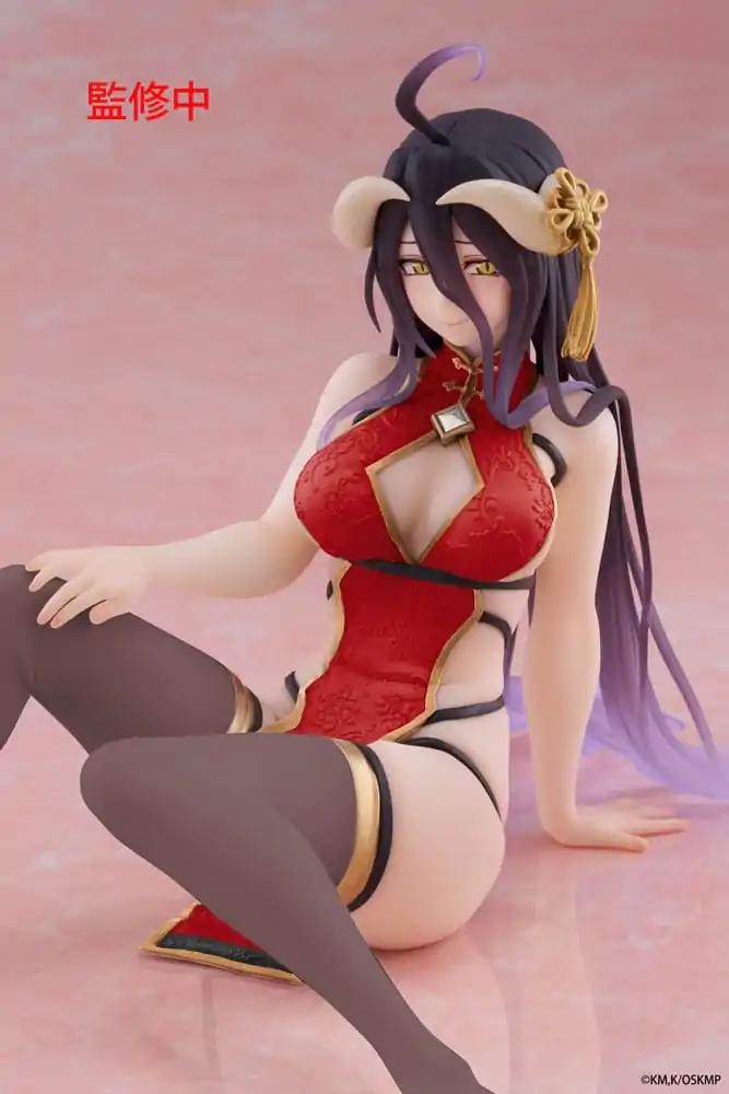 Overlord PVC Statue Desktop Cute Figure Albedo Chinese Dress Ver. Renewal 13 cm Produktfoto