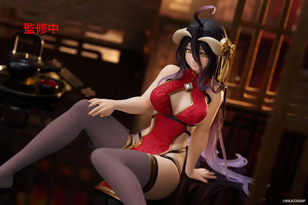 Overlord PVC Statue Desktop Cute Figure Albedo Chinese Dress Ver. Renewal 13 cm Produktfoto