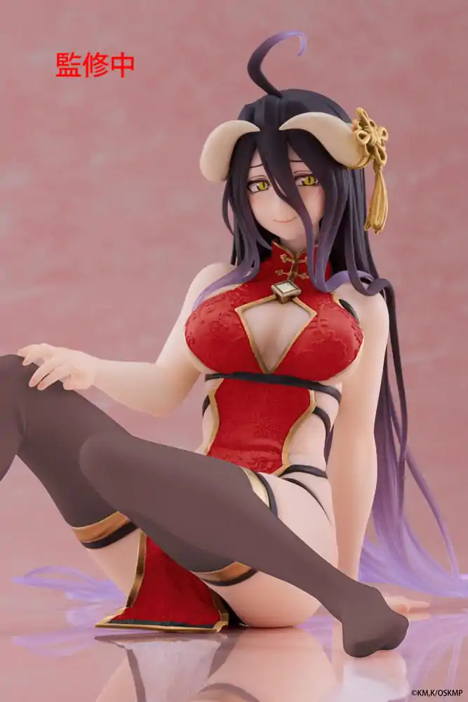 Overlord PVC Statue Desktop Cute Figure Albedo Chinese Dress Ver. Renewal 13 cm Produktfoto