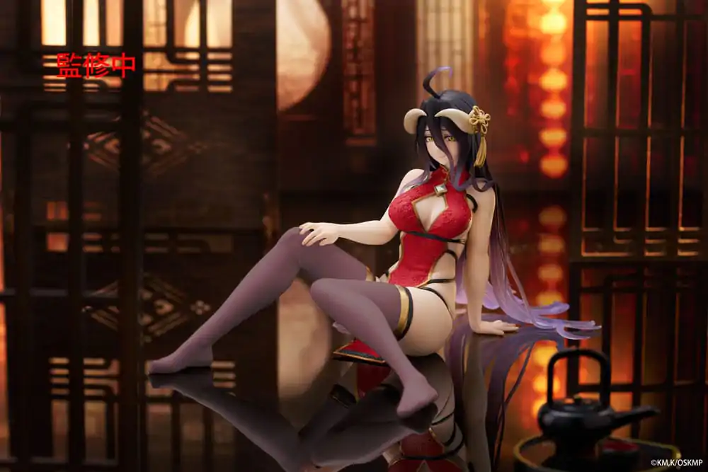 Overlord PVC Statue Desktop Cute Figure Albedo Chinese Dress Ver. Renewal 13 cm Produktfoto