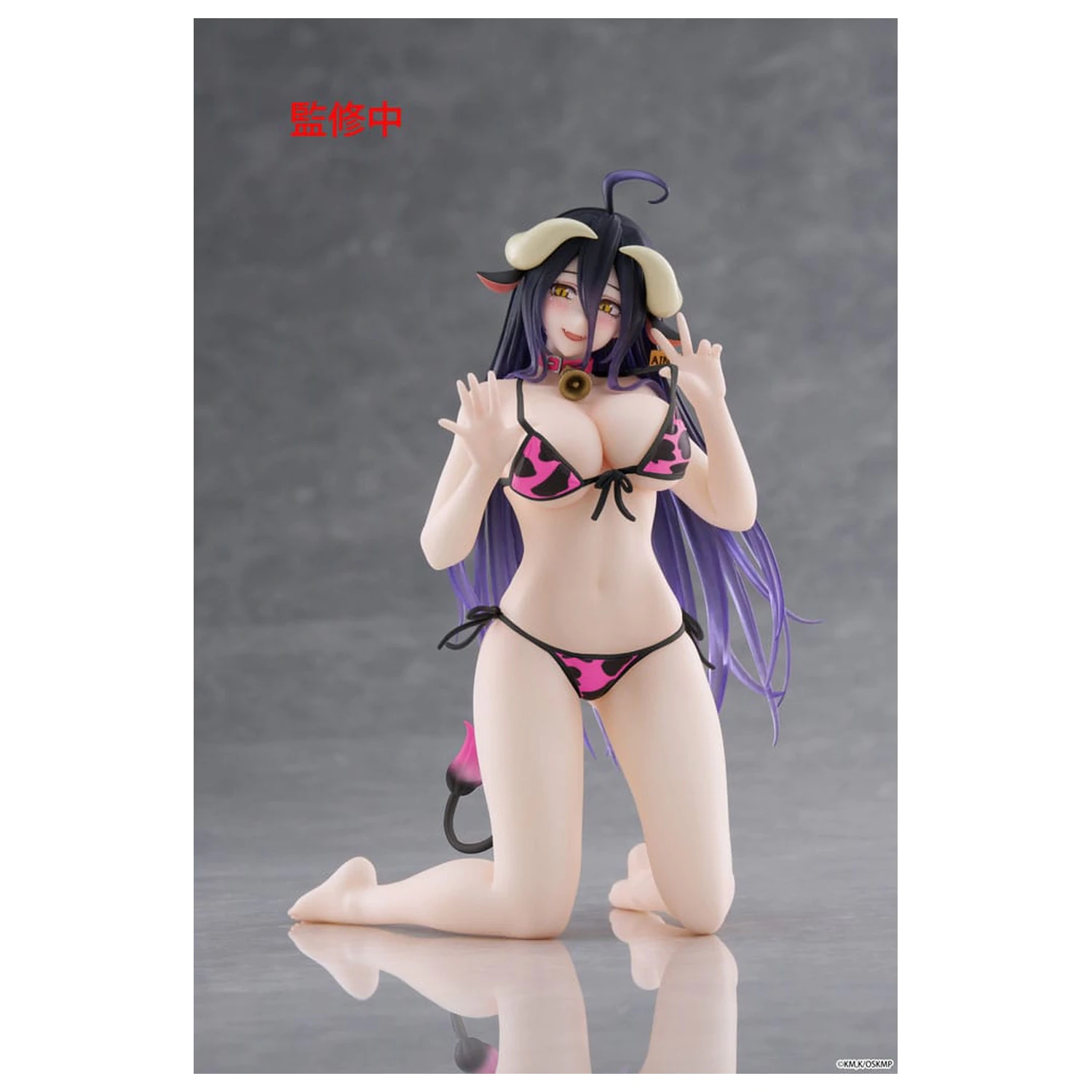 Overlord PVC Statue Desktop niedliche Figur Albedo Cow-Print Swimsuit Ver. Renewal 13 cm Produktfoto
