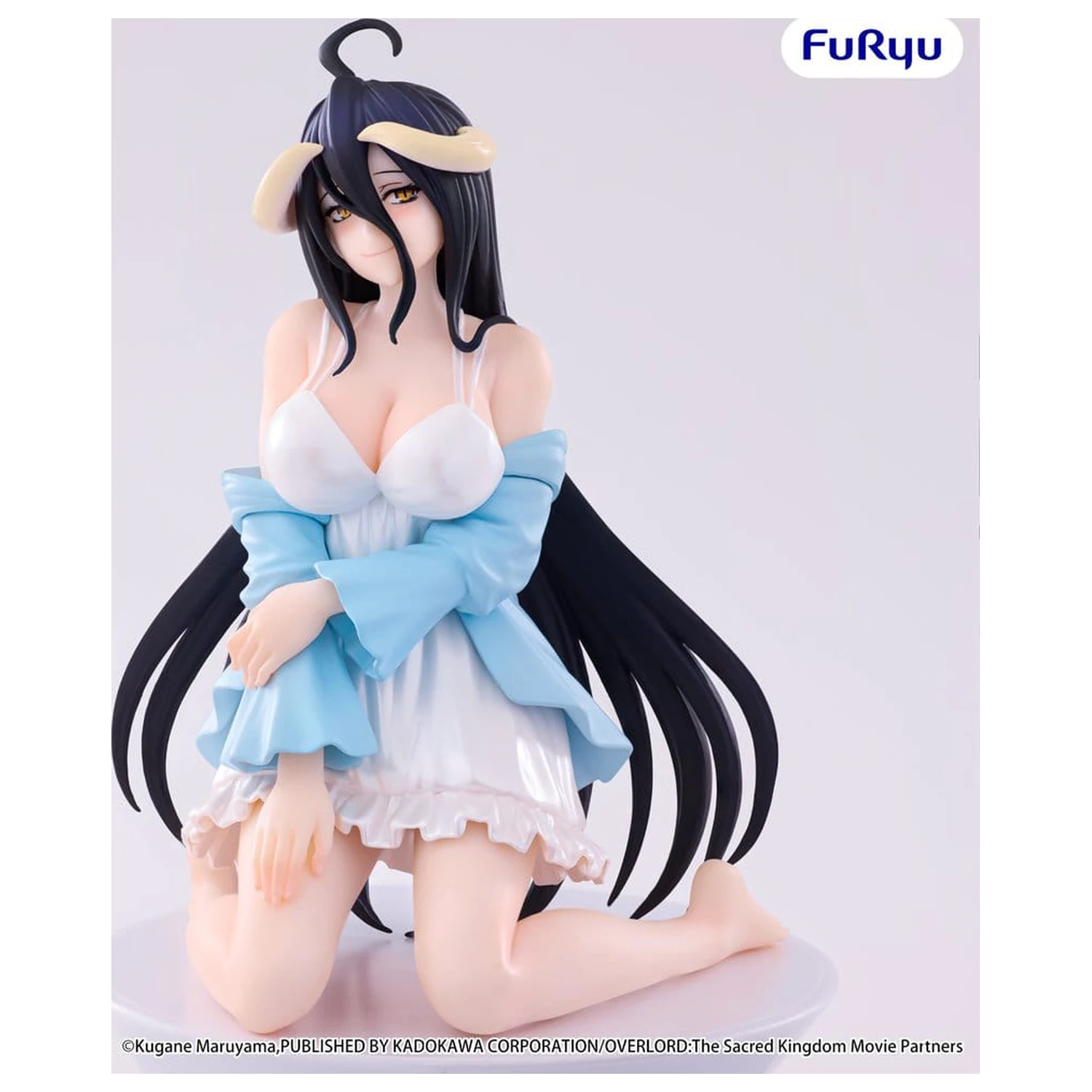Overlord Noodle Stopper PVC Figur Albedo Loungewear Pearl White Ver. 12 cm Produktfoto