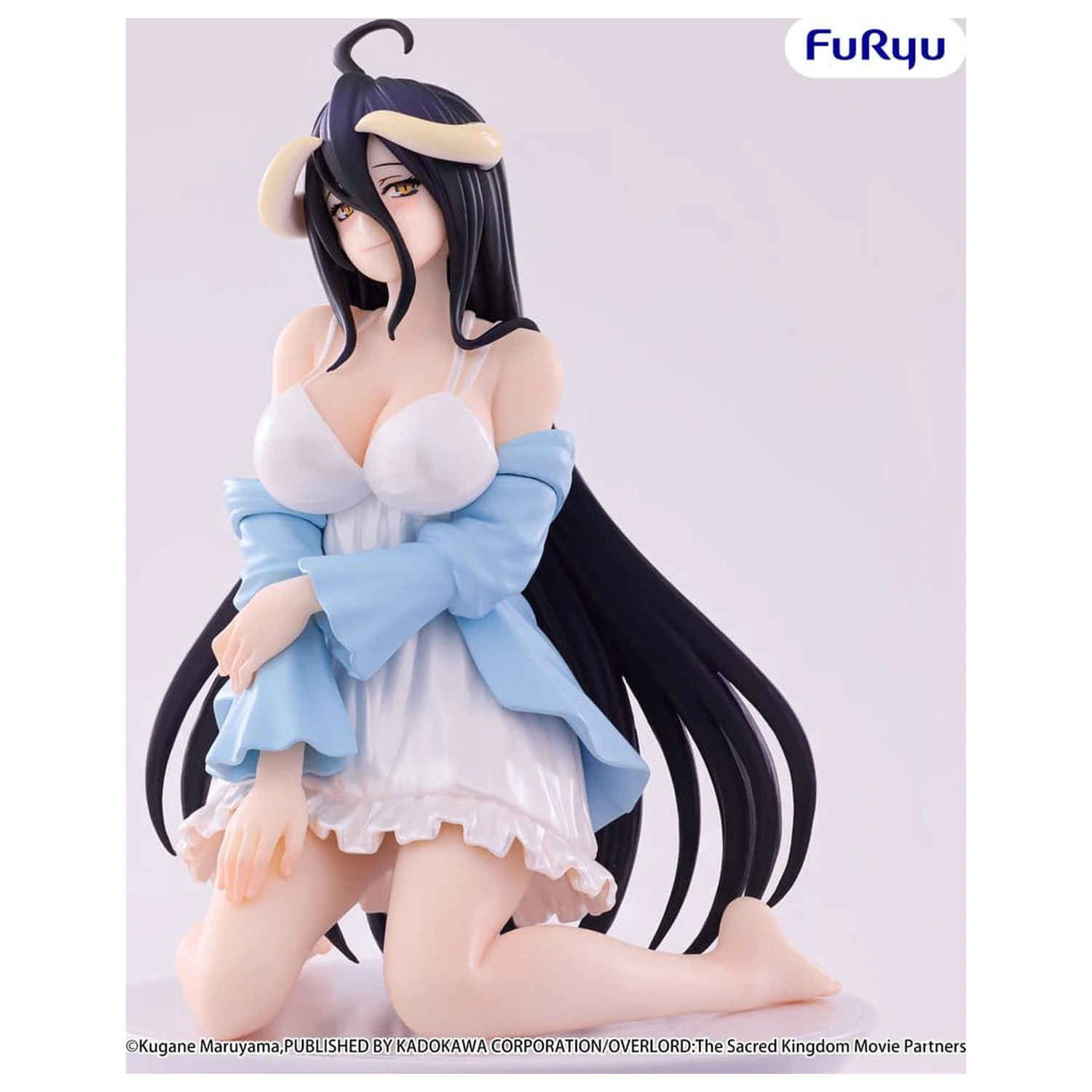 Overlord Noodle Stopper PVC Figur Albedo Loungewear Pearl White Ver. 12 cm Produktfoto