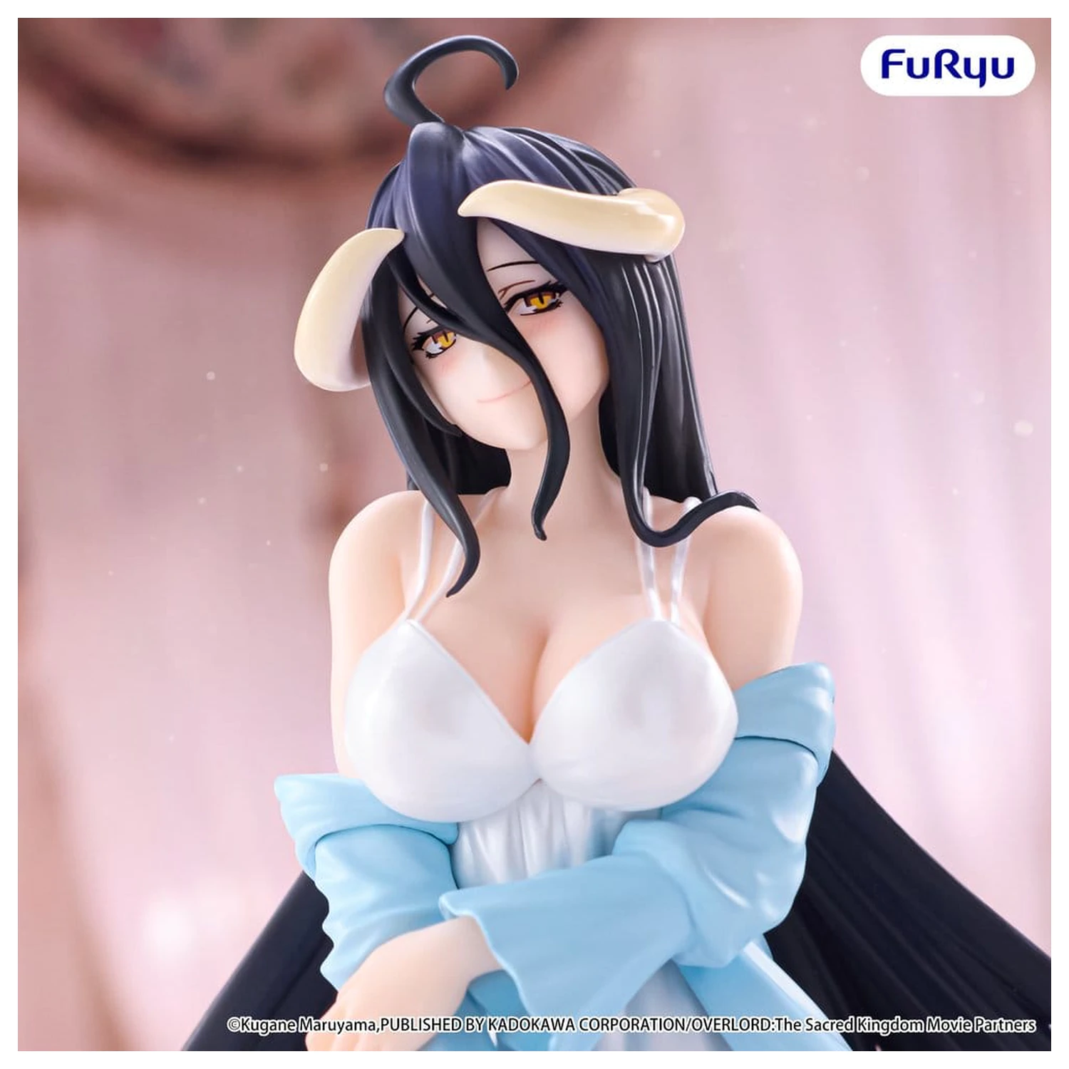 Overlord Noodle Stopper PVC Figur Albedo Loungewear Pearl White Ver. 12 cm Produktfoto