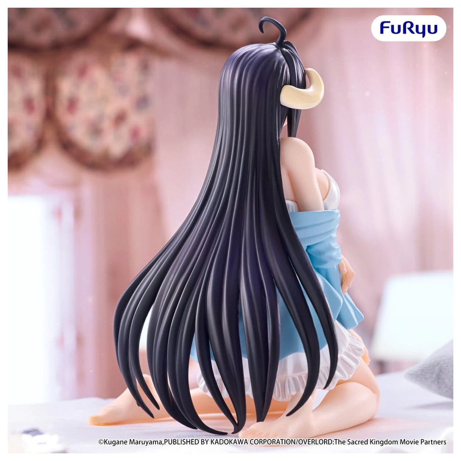 Overlord Noodle Stopper PVC Figur Albedo Loungewear Pearl White Ver. 12 cm Produktfoto