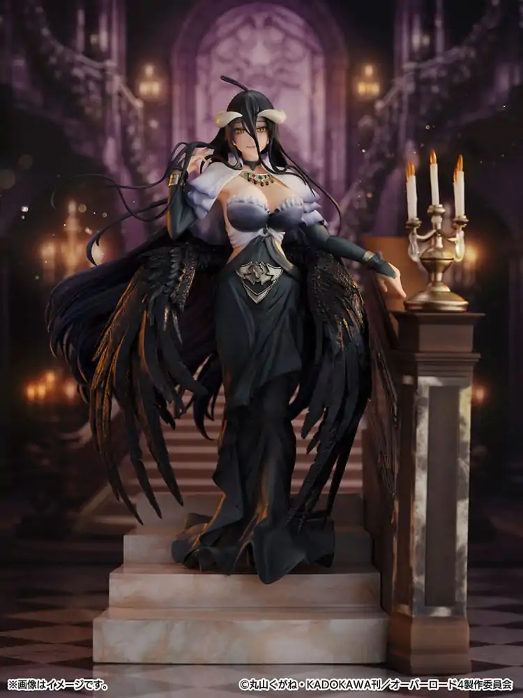 Overlord SHIBUYA SCRAMBLE FIGURE PVC Statue 1/7 Albedo Jet Black Dress Ver. 28 cm termékfotó