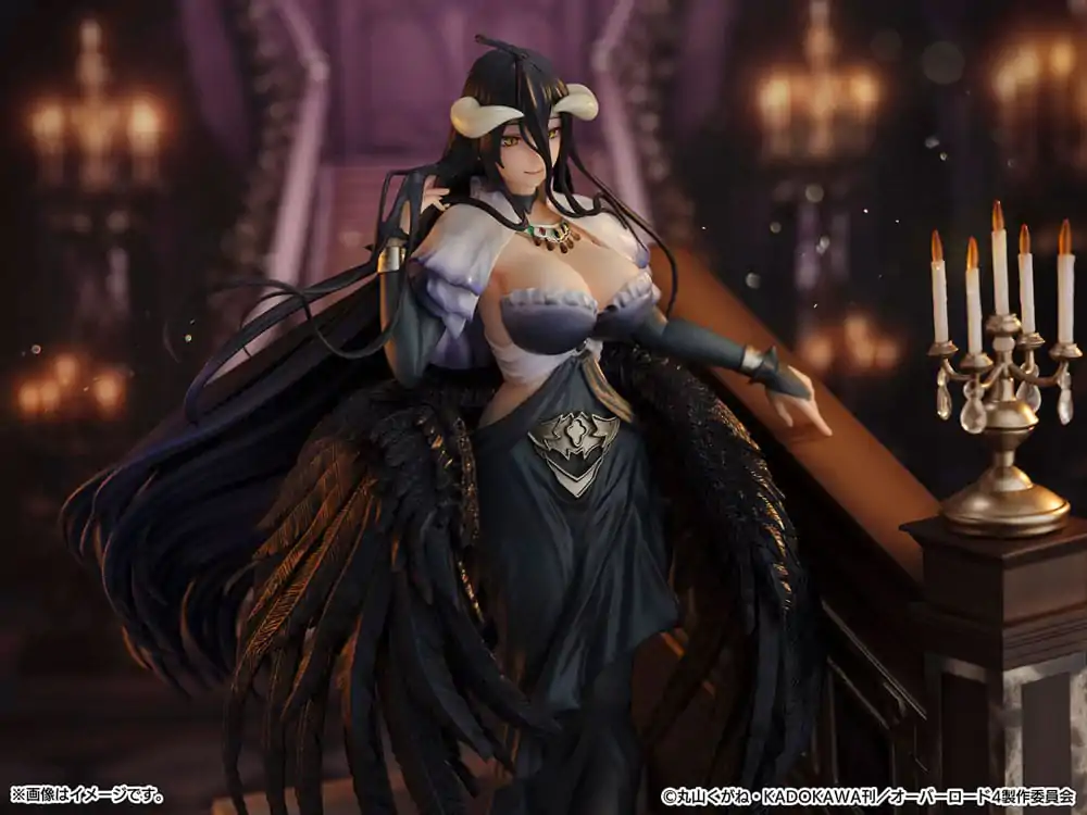 Overlord SHIBUYA SCRAMBLE FIGURE PVC Statue 1/7 Albedo Jet Black Dress Ver. 28 cm termékfotó