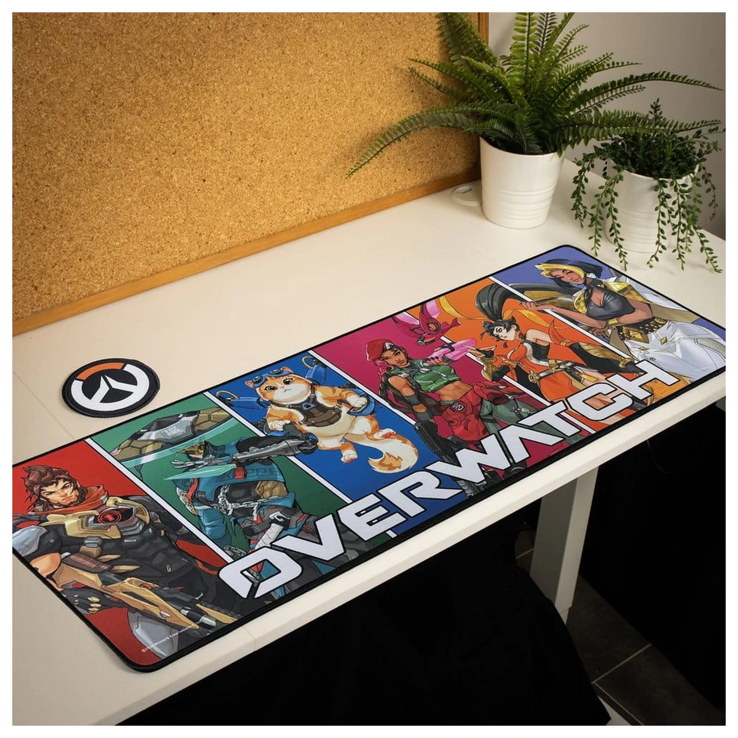 Overwatch Schreibtischunterlage & Untersetzer Set Produktfoto