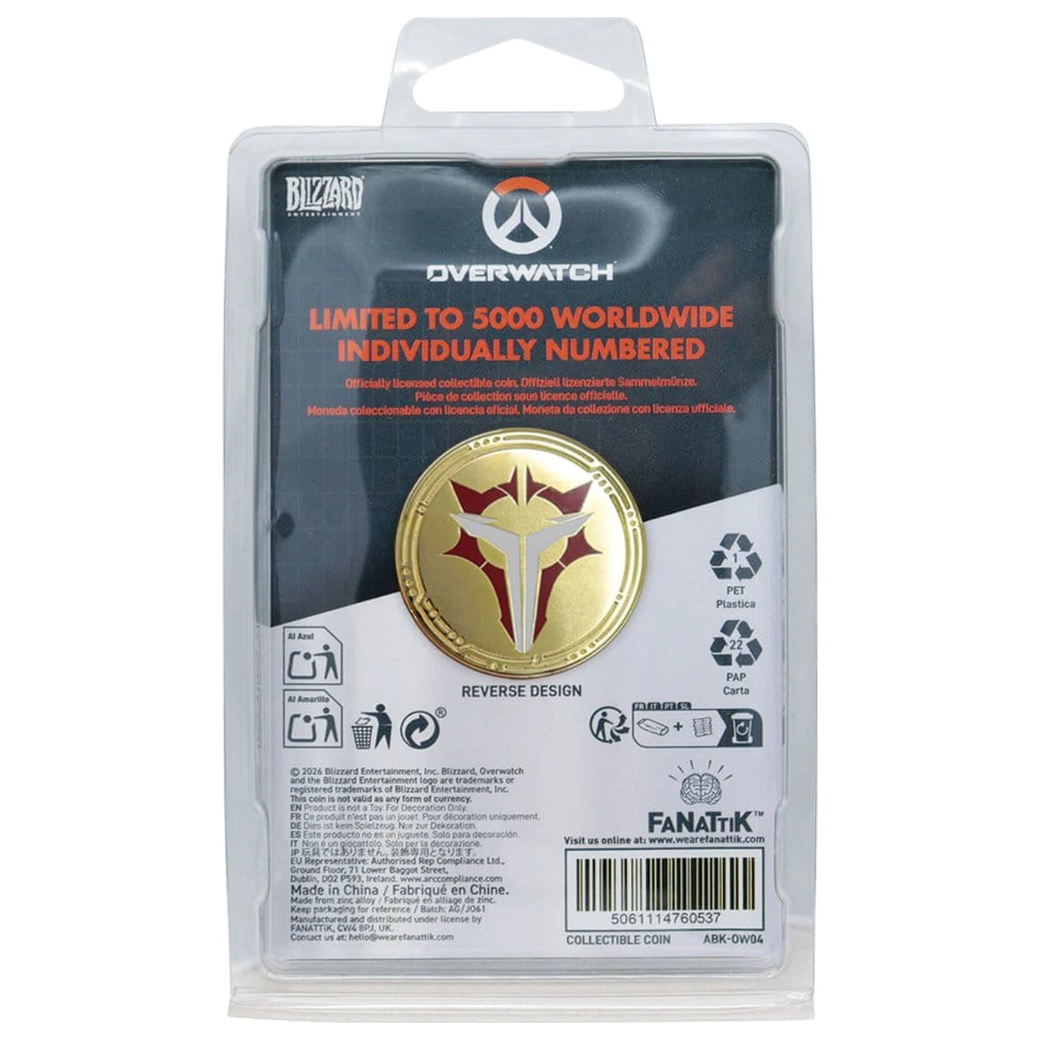 Overwatch Sammler-Münze Factions Limited Edition Produktfoto