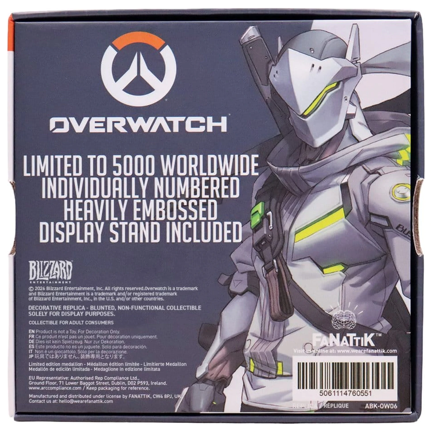 Overwatch Replik Genjis Shuriken Limitierte Auflage 10 x 10 x 2 cm Produktfoto