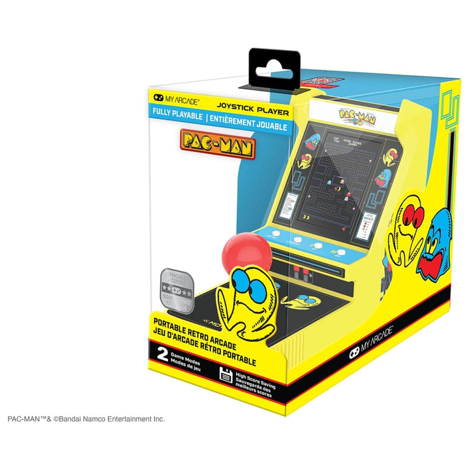 Pac-Man Portable Retro Arcade Joystick Spieler Produktfoto