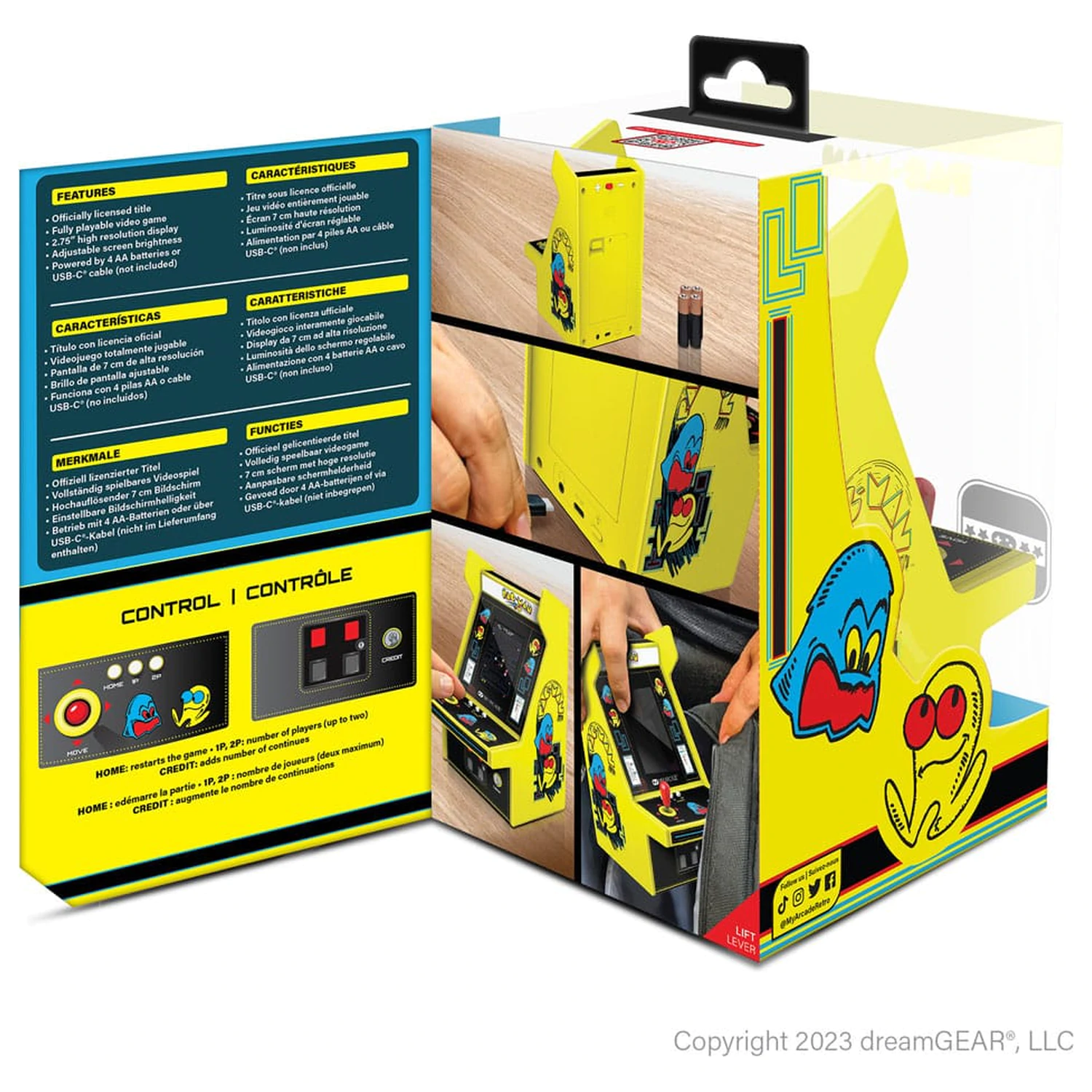 Pac-Man tragbare Retro Arcade Micro Spieler Pro Produktfoto