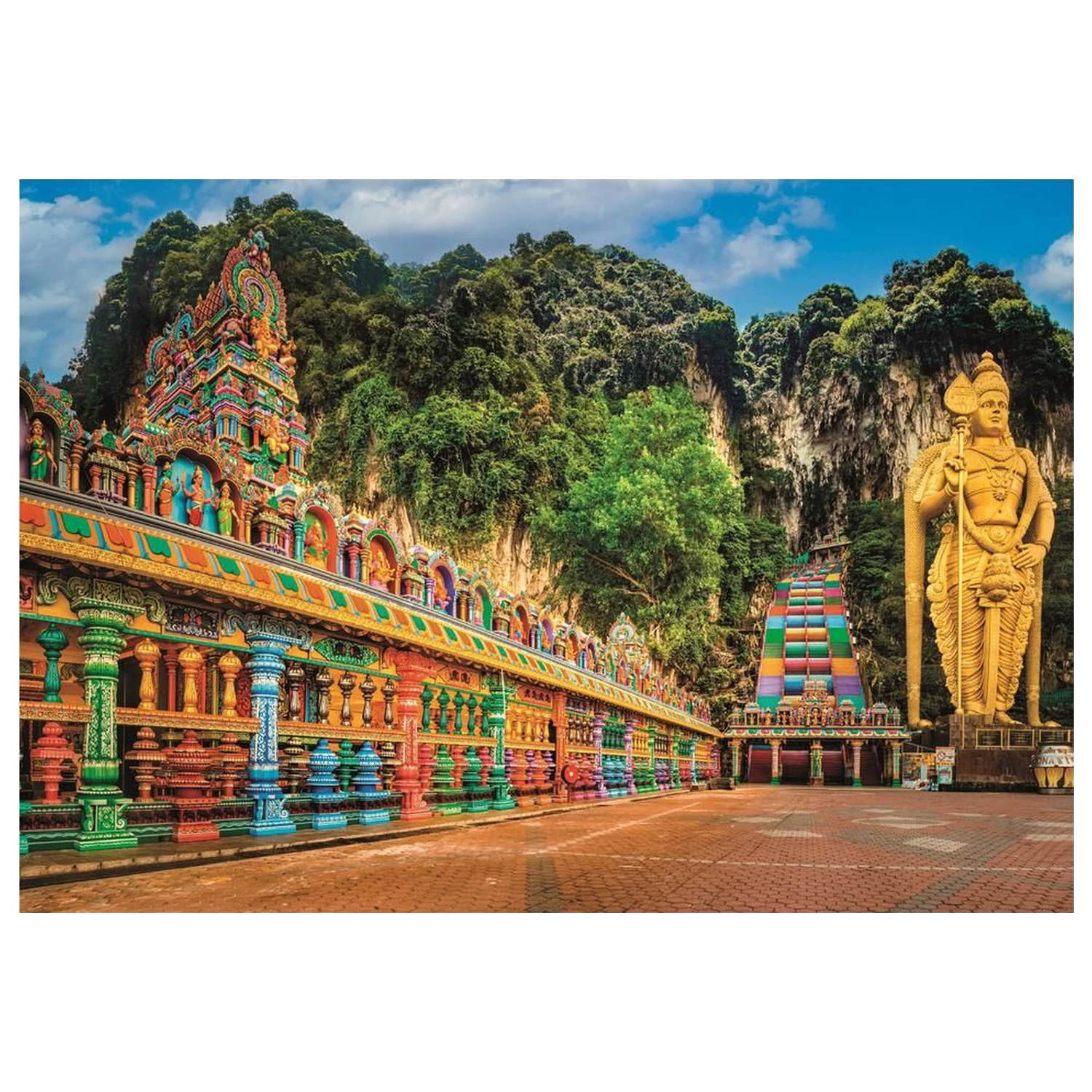 Painted Batu Caves Puzzle 1000 Teile Produktfoto