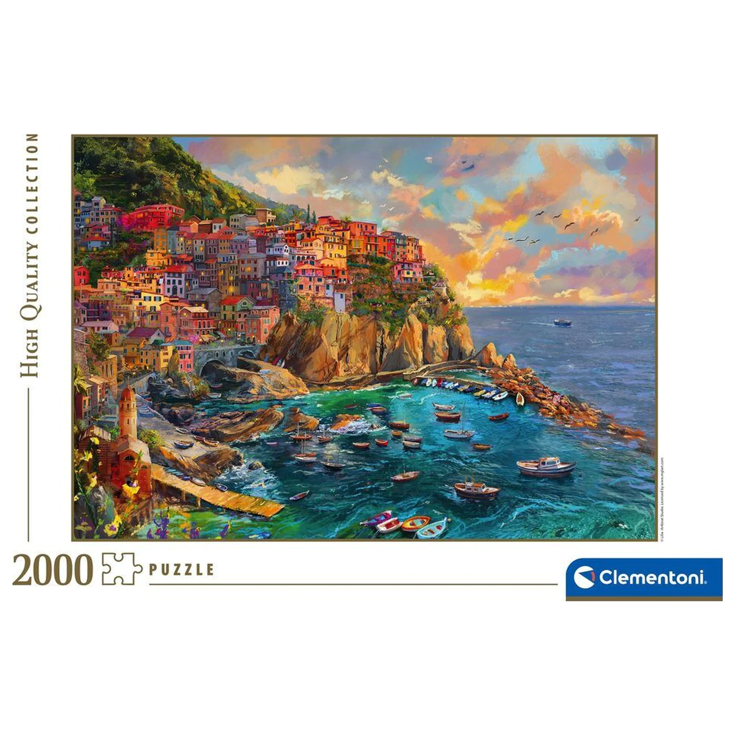 Painted Manarola Puzzle 2000 Teile Produktfoto