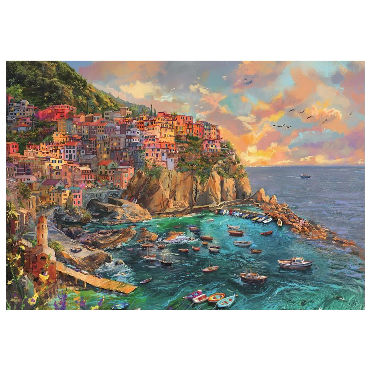 Painted Manarola Puzzle 2000 Teile Produktfoto