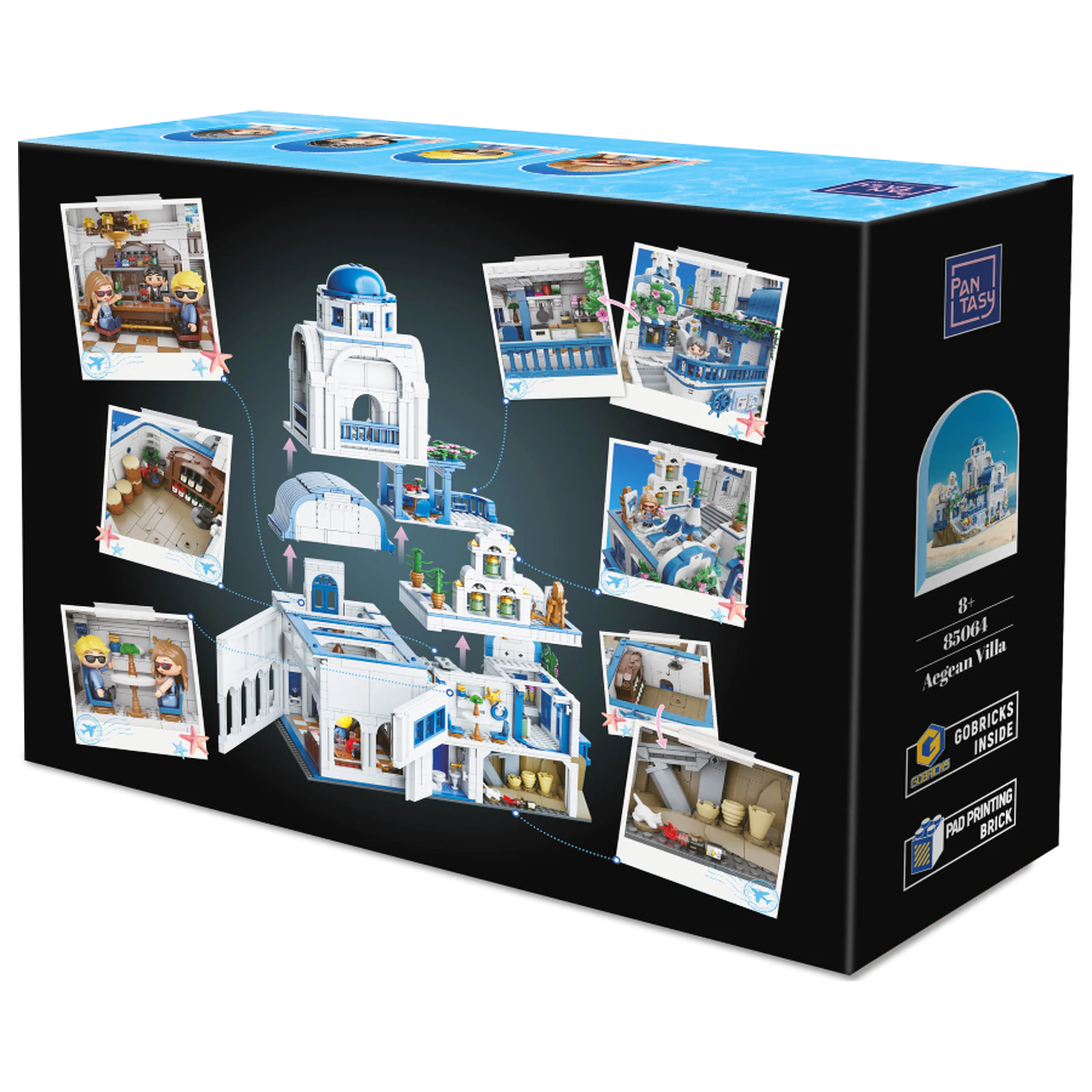 PANTASY Aegean Villa Baustein 3038 Teile Produktfoto