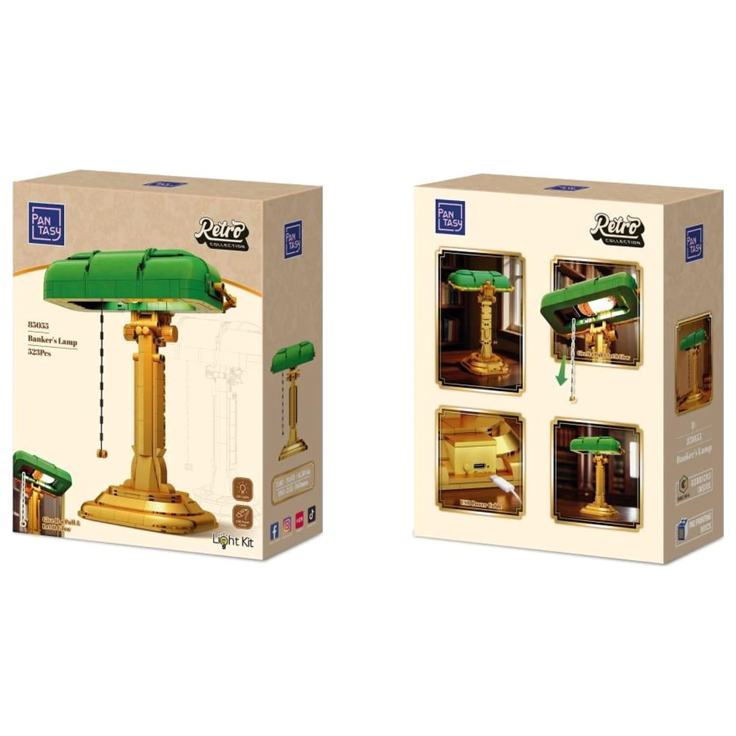 Pantasy Banker's Lamp Bausteine 523 Teile Produktfoto