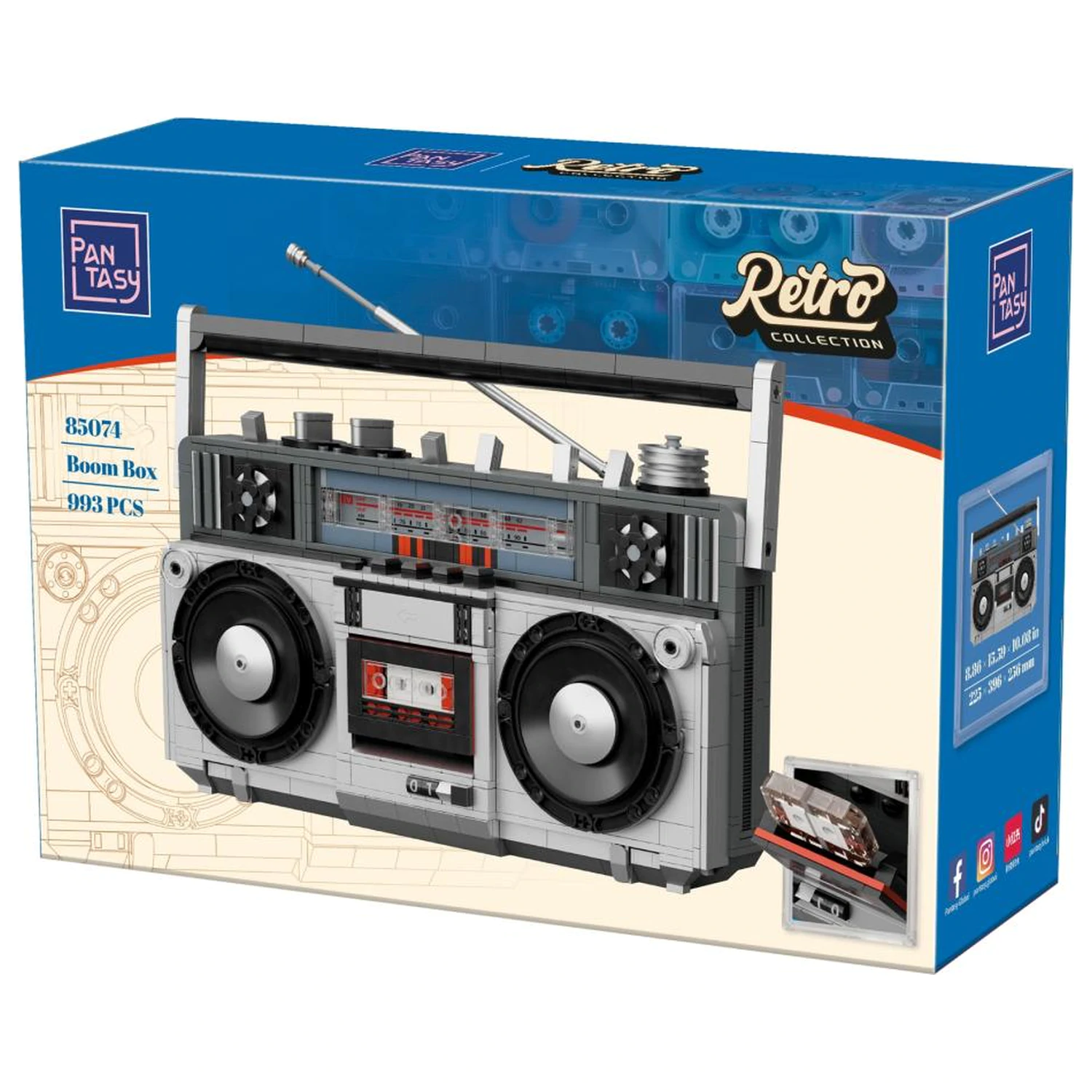 PANTASY Boombox Bausteine 993 Teile Produktfoto