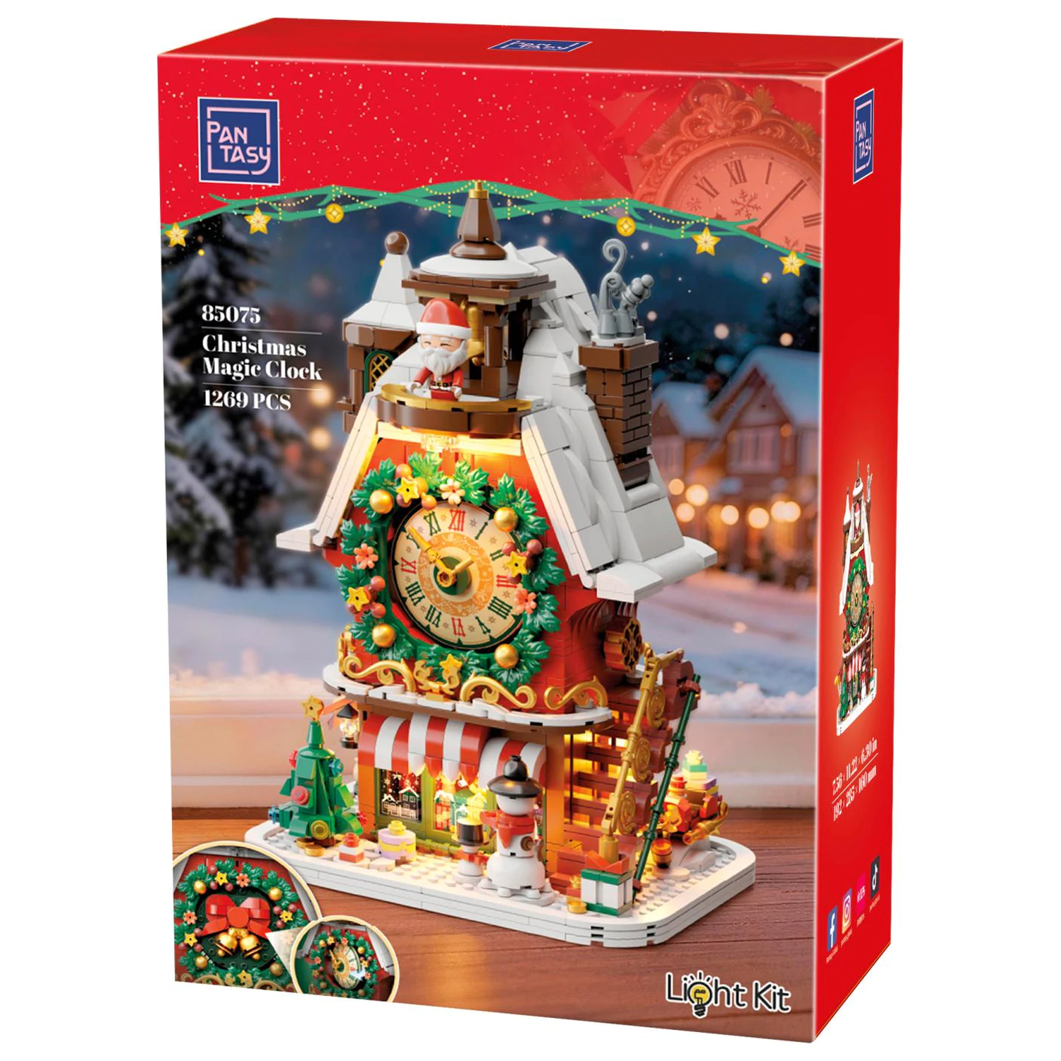 PANTASY Christmas Magic Clock Bausteine 1269 Teile Produktfoto