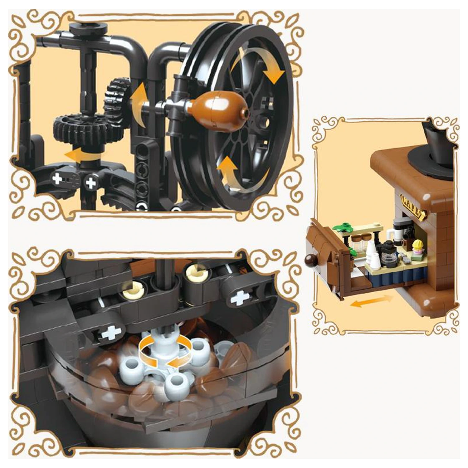 PANTASY Coffee Grinder Klemmbausteine 446 Stk. Produktfoto