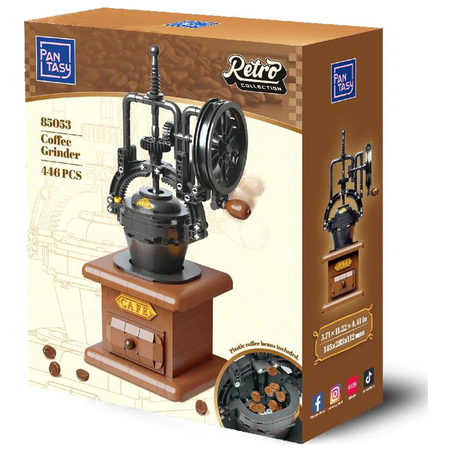 PANTASY Coffee Grinder Klemmbausteine 446 Stk. Produktfoto