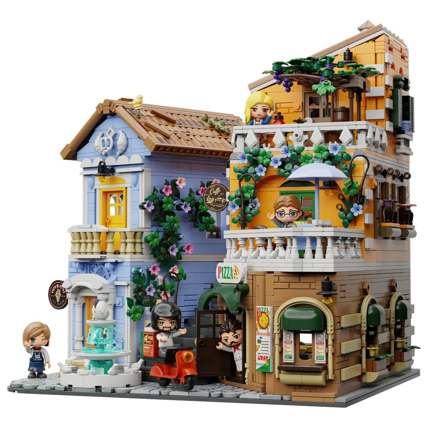 PANTASY Italian Street Corner Baustein 2892 Teile Produktfoto