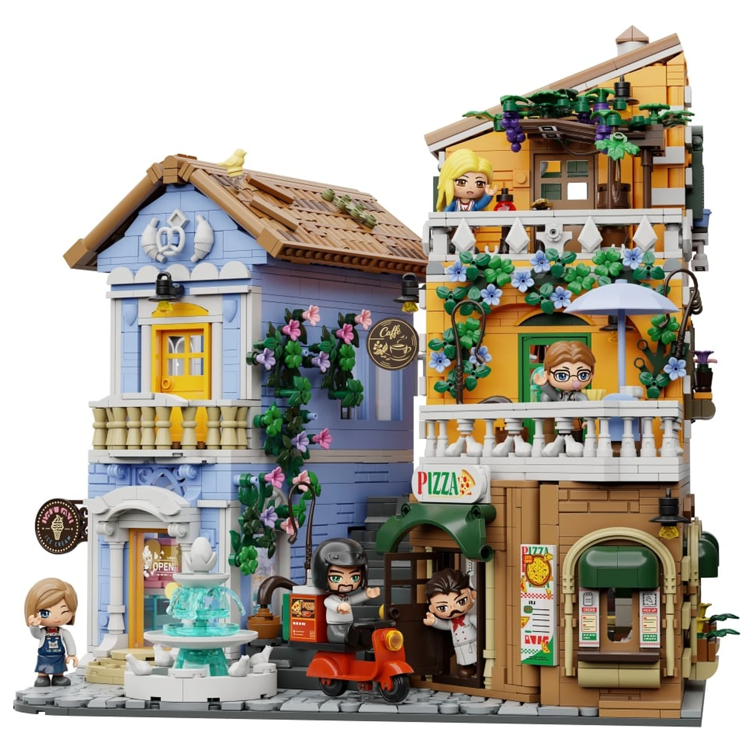PANTASY Italian Street Corner Baustein 2892 Teile Produktfoto
