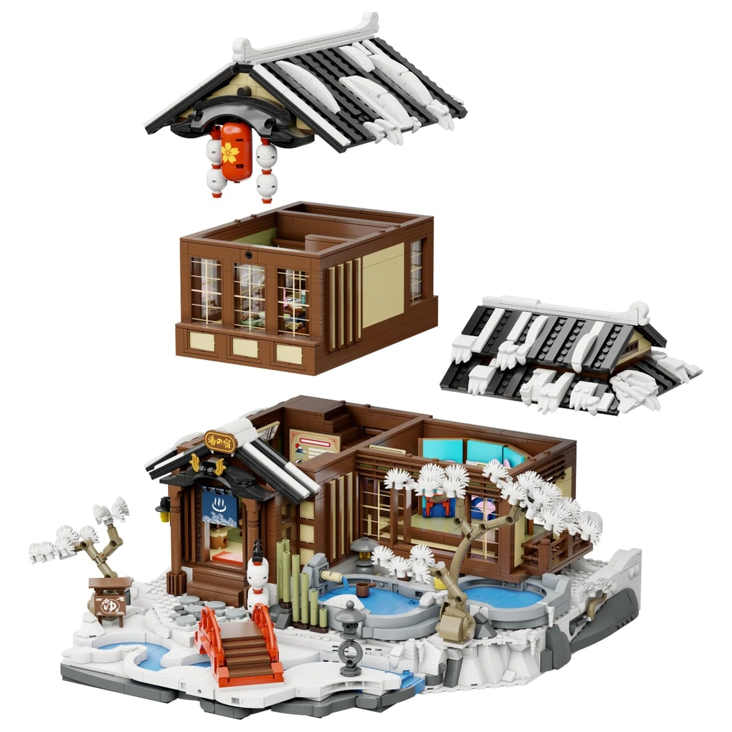 PANTASY Japanisches Onsen Gebäude Bausteine 2847 Stk. Produktfoto