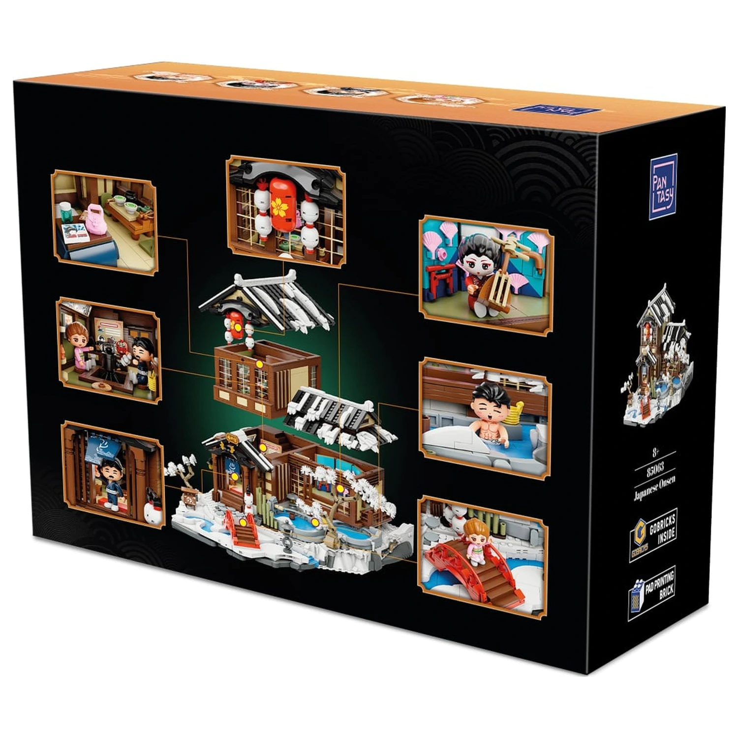 PANTASY Japanisches Onsen Gebäude Bausteine 2847 Stk. Produktfoto