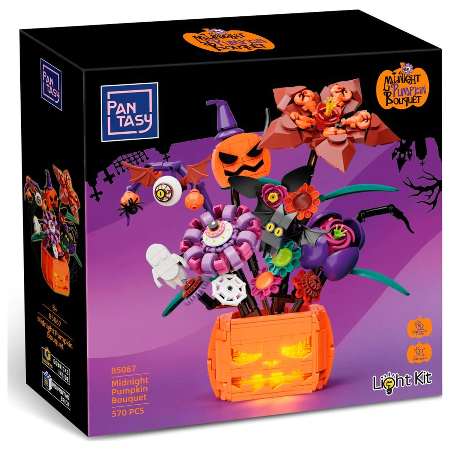 PANTASY Midnight Pumpkin Bouquet Klemmbausteine 570 Stk. Produktfoto