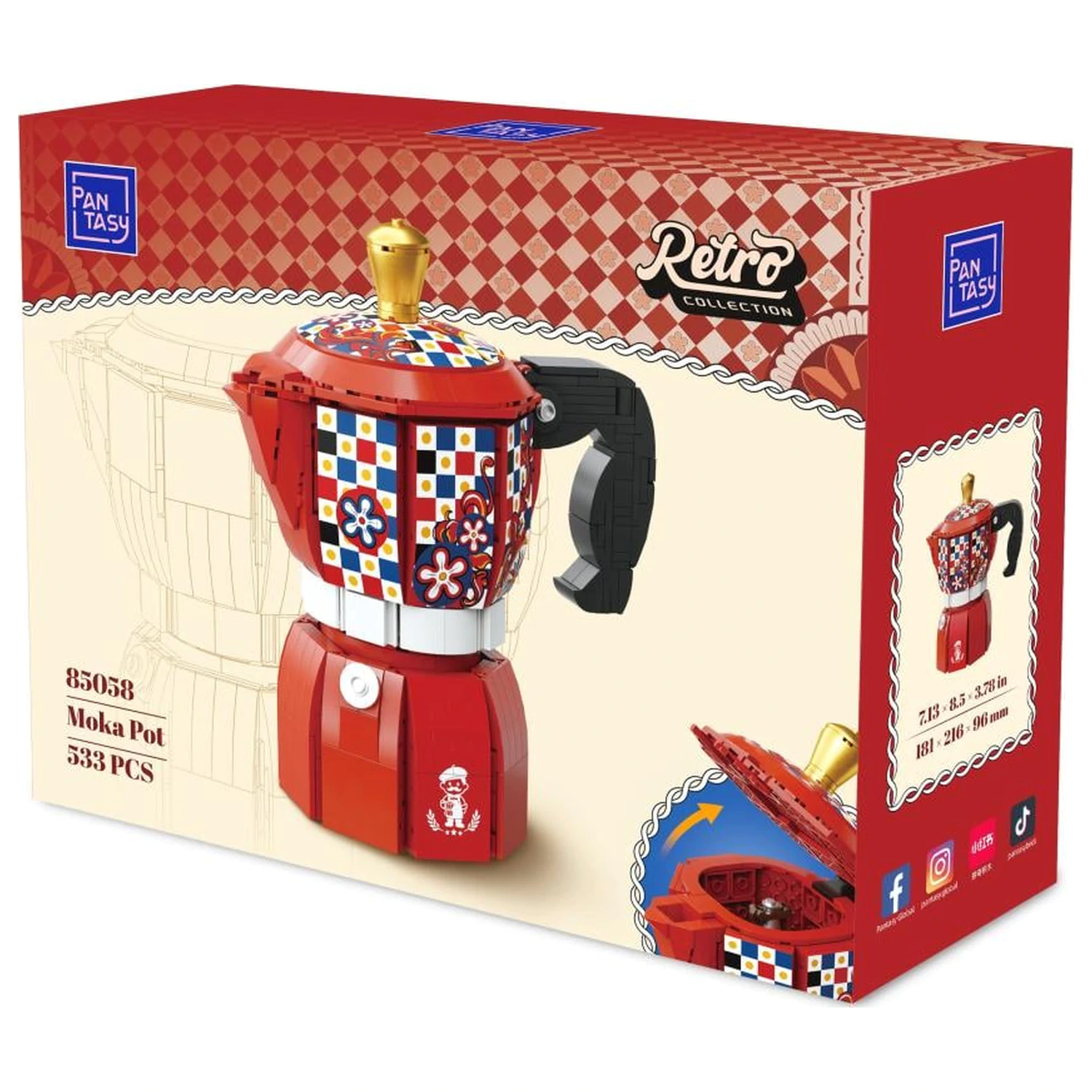 Pantasy Moka Pot Bausteine 533 Teile Produktfoto