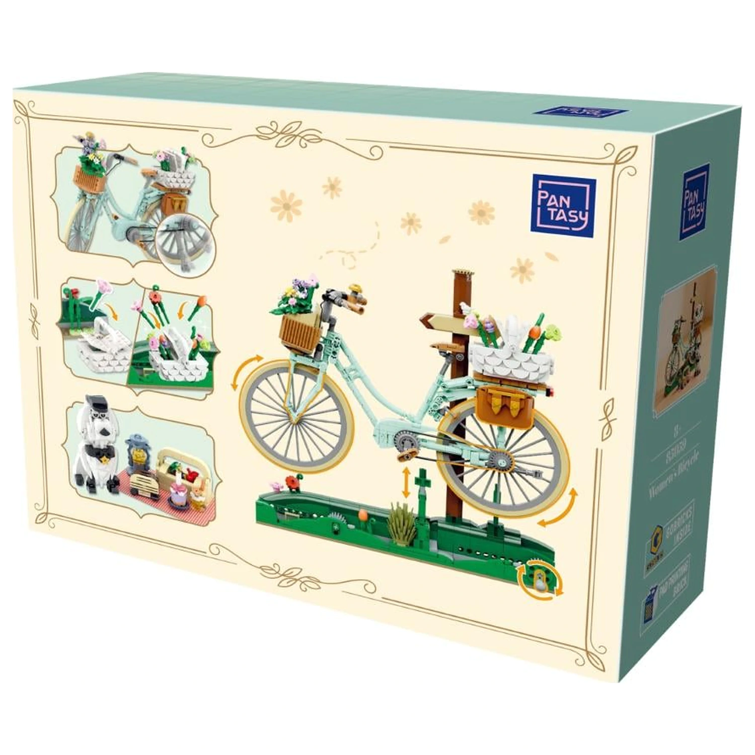 Pantasy Spring Picnic Bicycle Bausteine 1079 Teile Produktfoto