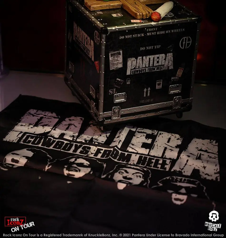 Pantera Rock Ikonz Cowboys From Hell On Tour Road Case Statue & Bühnenhintergrund Set termékfotó