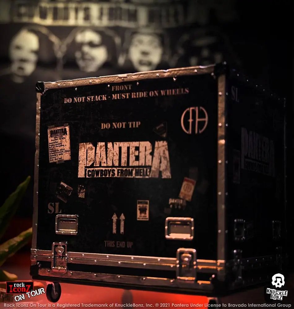 Pantera Rock Ikonz Cowboys From Hell On Tour Road Case Statue & Bühnenhintergrund Set termékfotó