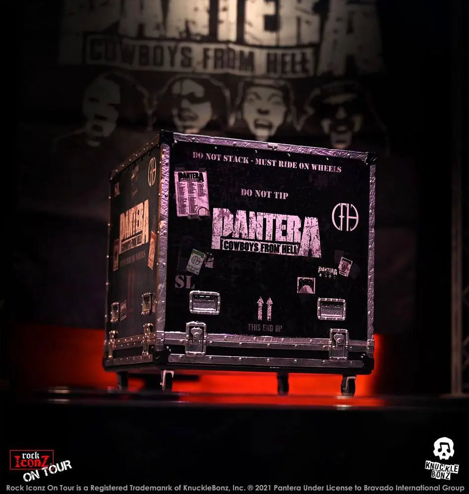 Pantera Rock Ikonz Cowboys From Hell On Tour Road Case Statue & Bühnenhintergrund Set termékfotó