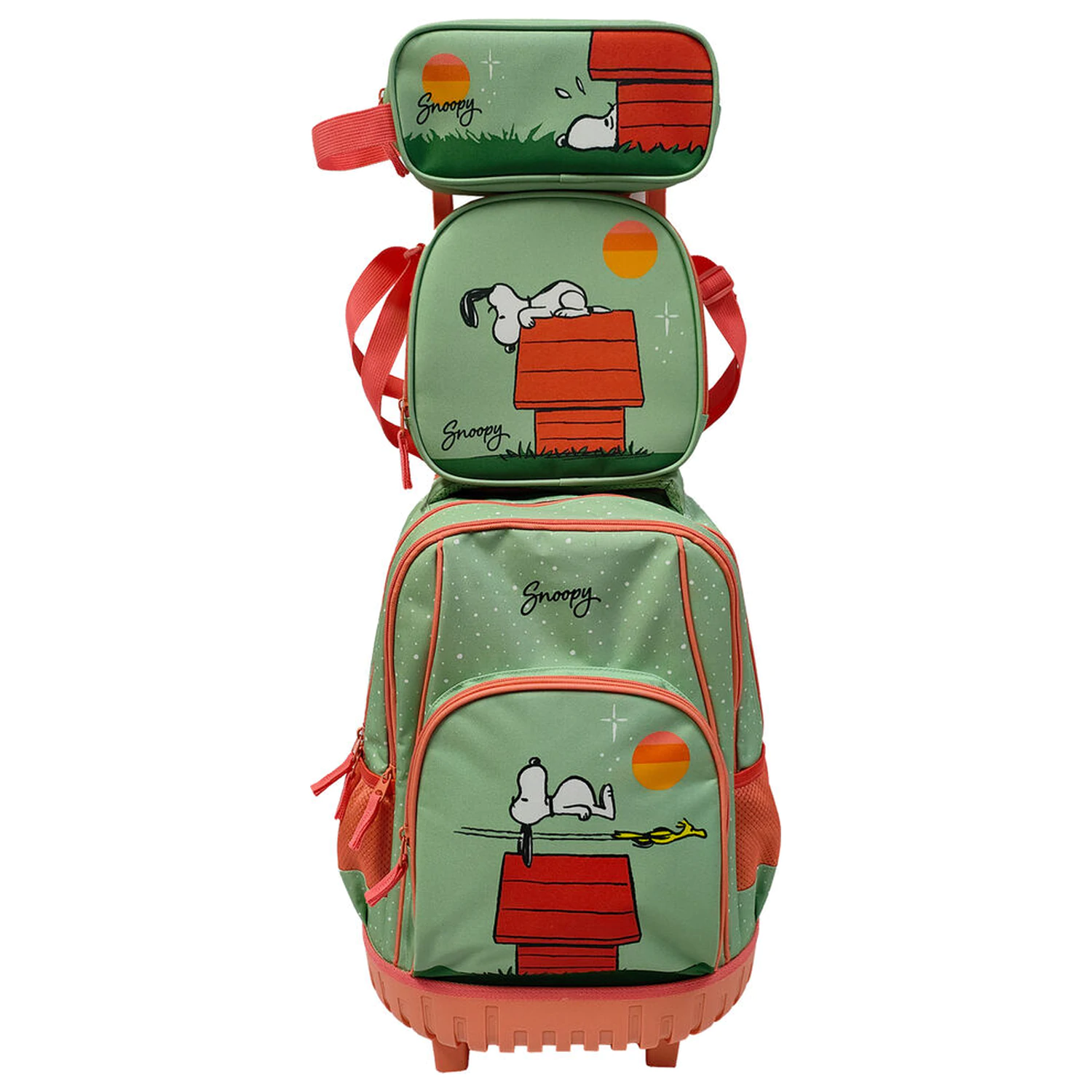 Panuts Snoopy Trolley Set + Federmäppchen + Lunchbag Produktfoto