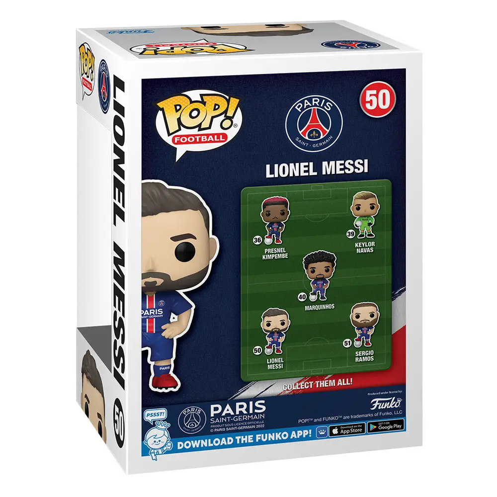 Paris Saint-Germain F.C. POP! Football Vinyl Figur Lionel Messi 9 cm termékfotó