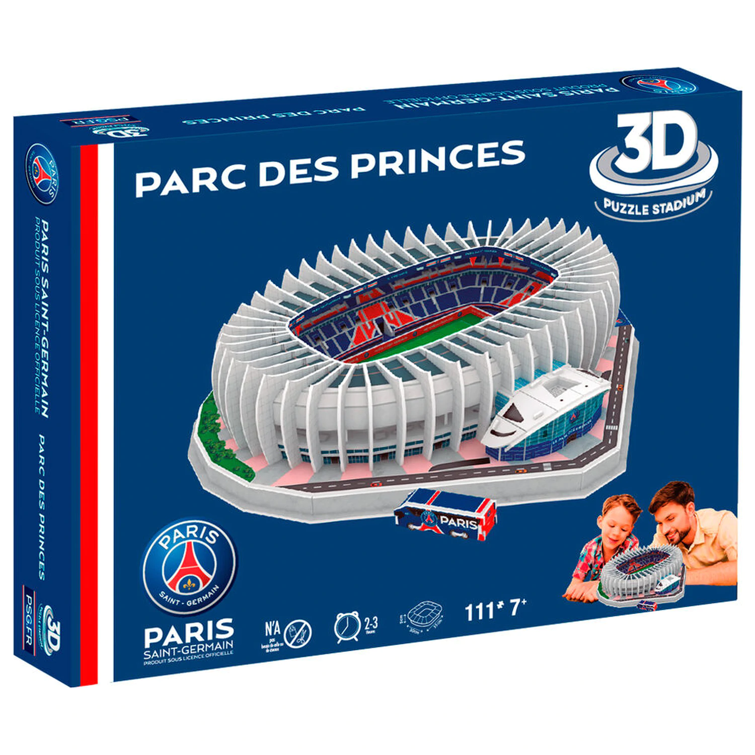 Paris Saint-Germain Princes Park Stadium 3D Puzzle 111 Teile Produktfoto