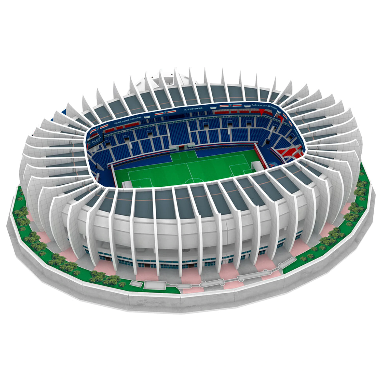 Paris Saint-Germain Princes Park Stadium 3D Puzzle 111 Teile Produktfoto