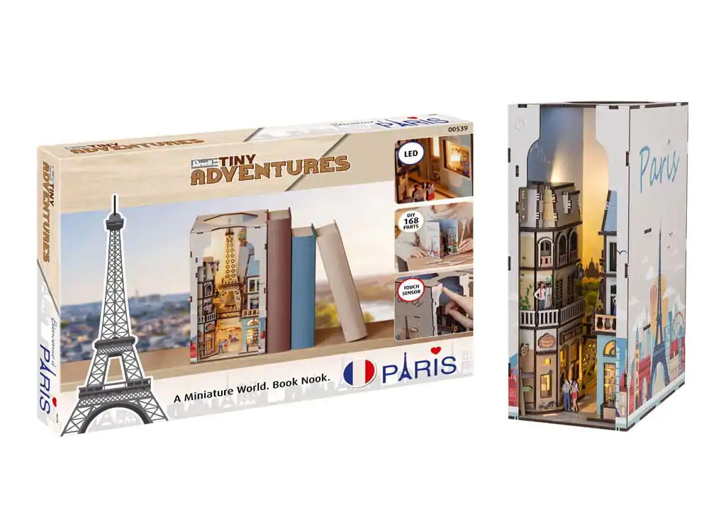 Paris Tiny Adventures Buch-Nische Mini Diorama 23 cm Produktfoto