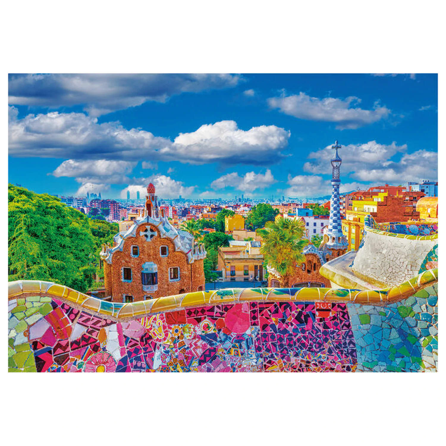 Park Güell Barcelona Puzzle 1000 Teile Produktfoto